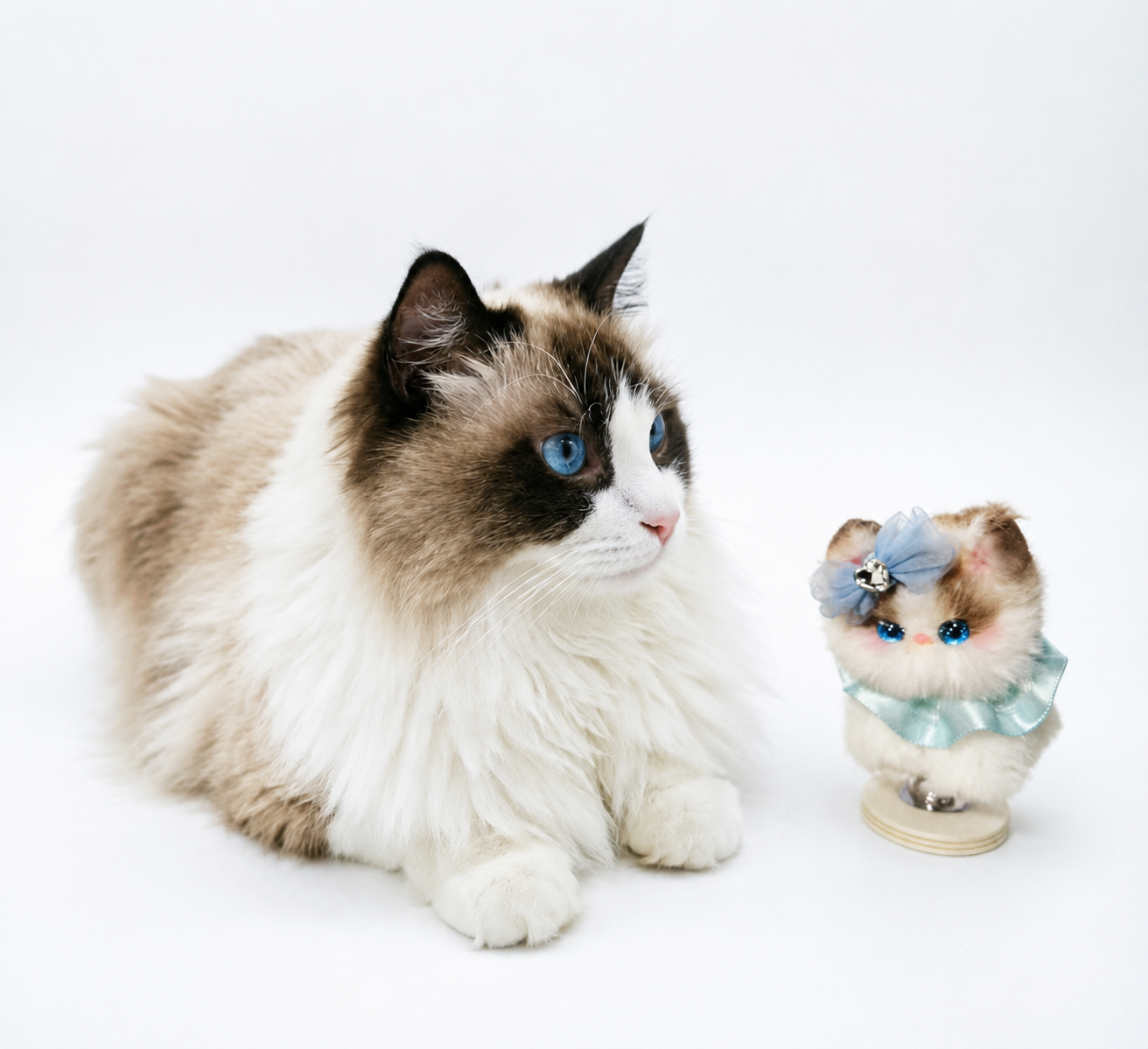 Handmade Chenille Animal Toy, Spring Base Art Doll, Collectible Desk Decoration