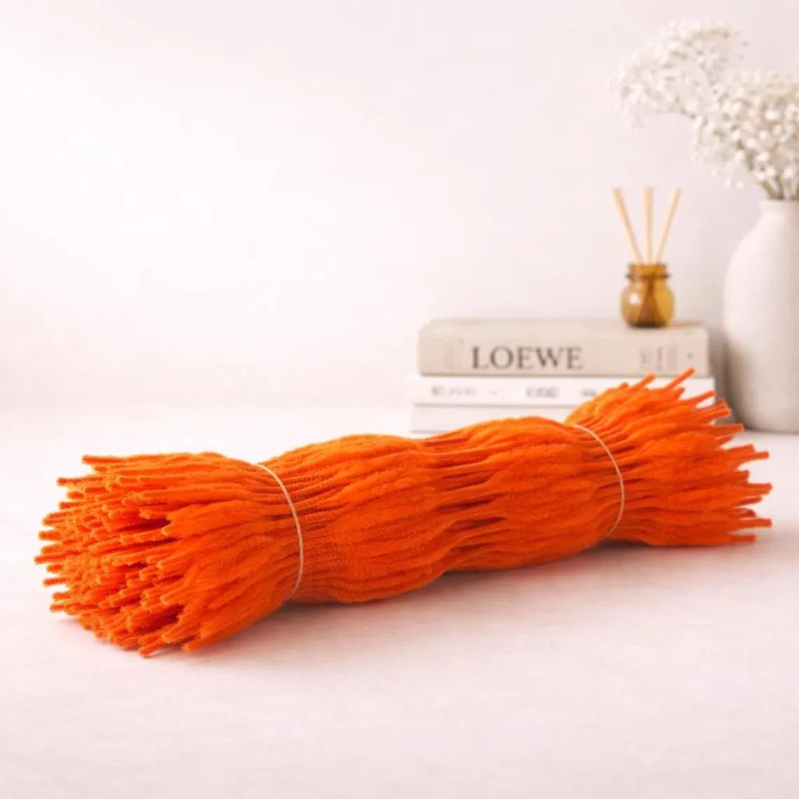 100Pcs Wavy Pipe Cleaners Colorful Chenille Stems for DIY Crafts