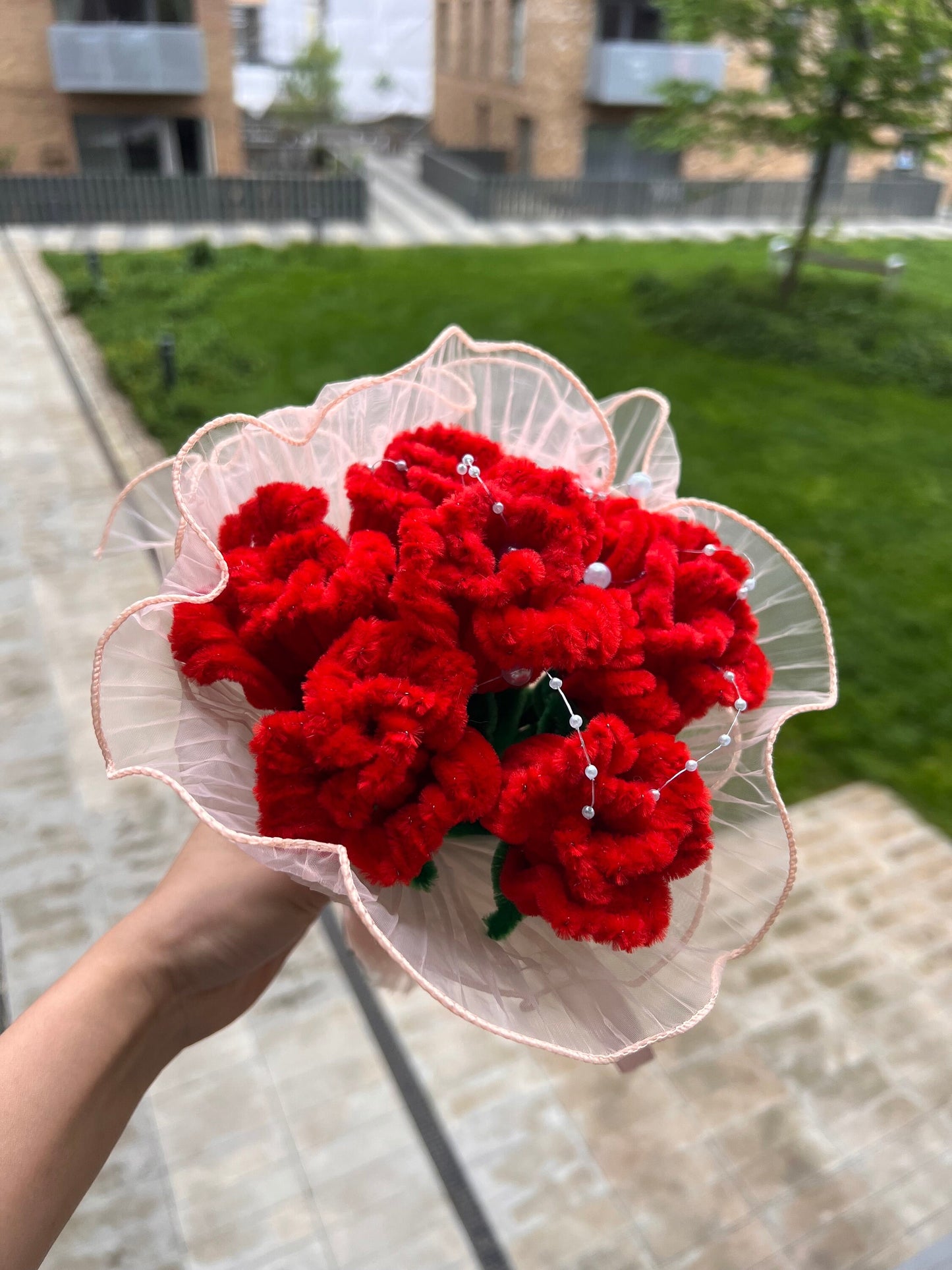 Pipe Cleaner Rose DIY Kit 7 Blossoms Forever Flower Gift