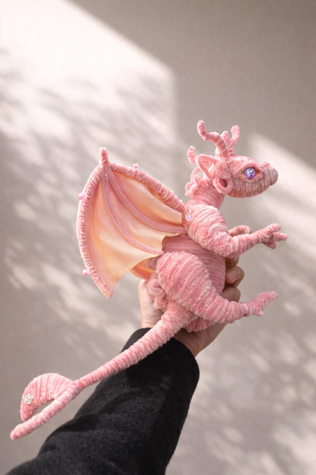 Pipe Cleaner Large Dragon Craft DIY Kit, Chenille Stem Dragon, Handmade Craft Set Gift, Creative Hobby Kit