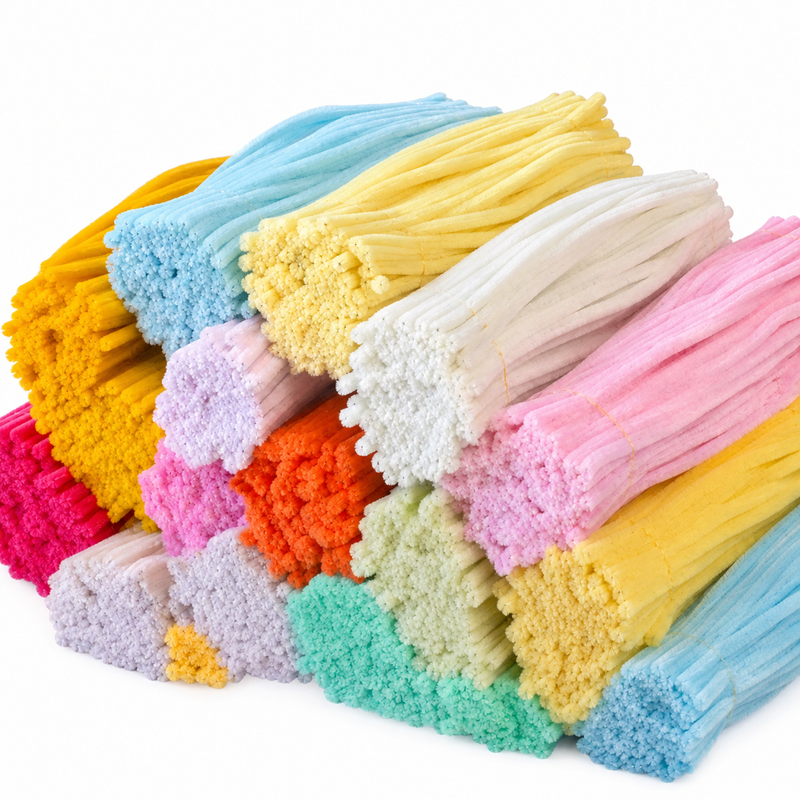 Colourful pipe cleaners for DIY craft projects