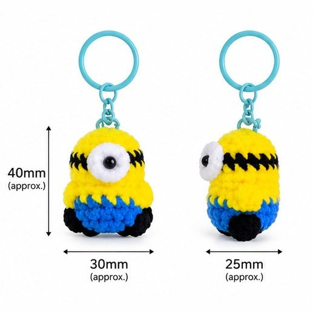 Crochet Candy Bean Character Keychain
