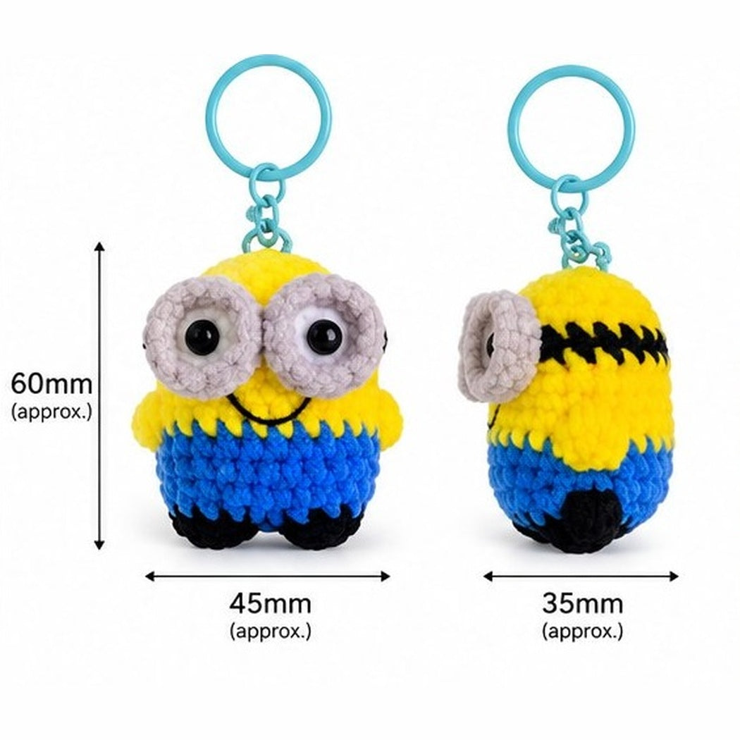 Crochet Candy Bean Character Keychain