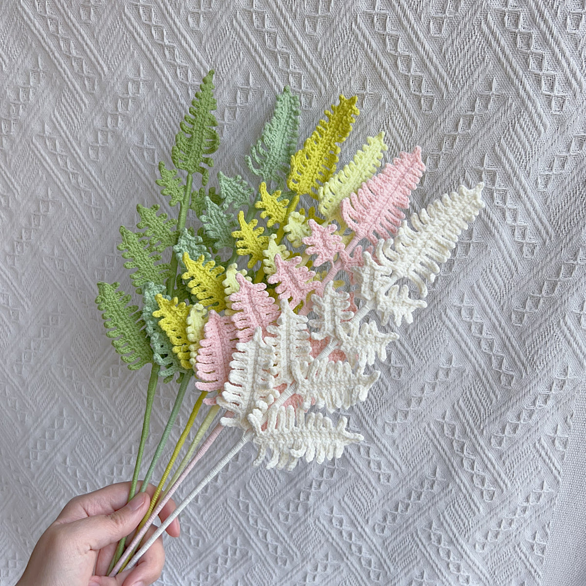 Fern Crochet Flower Stem CL-007