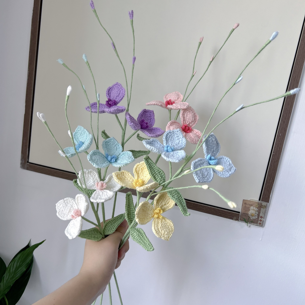Bridal Veil Plant Crochet Flower Stem