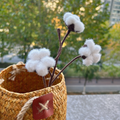 Triple Cotton Candy Crochet Flower Stem