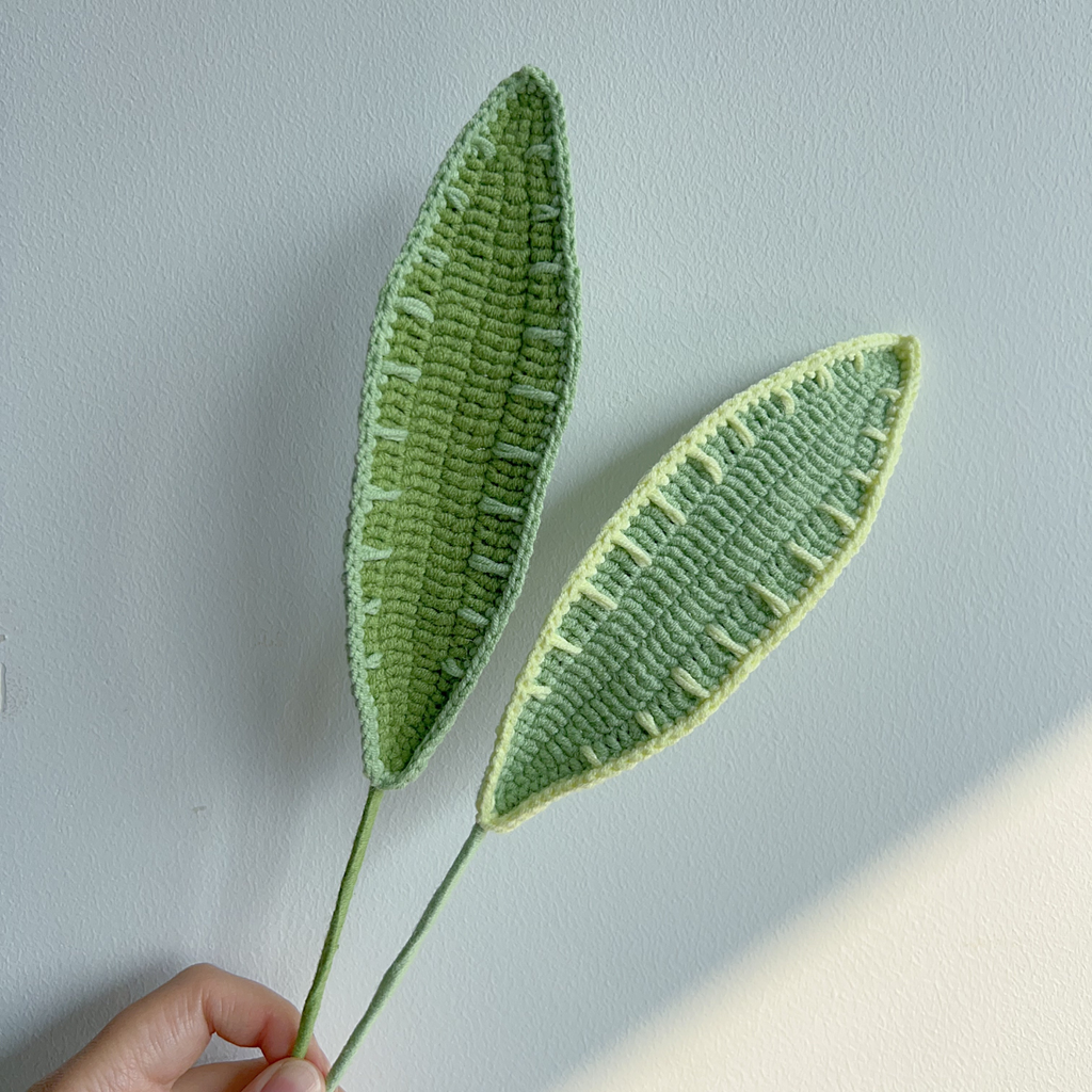 Cordyline Leaf Crochet Flower Stem CL-005