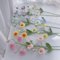 Multi-Head Daisy Crochet Flower Stem