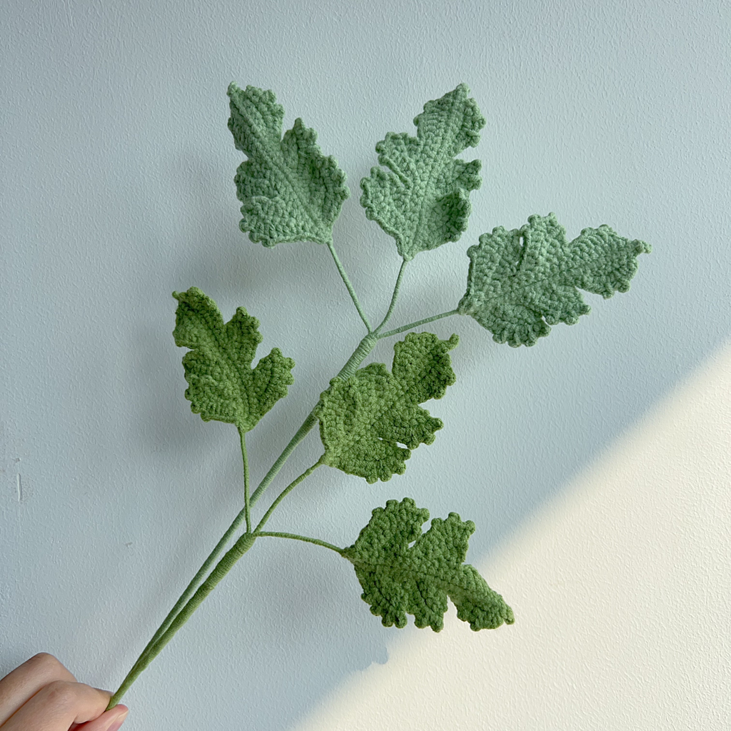 Caladium Leaf Crochet Flower Stem CL-012