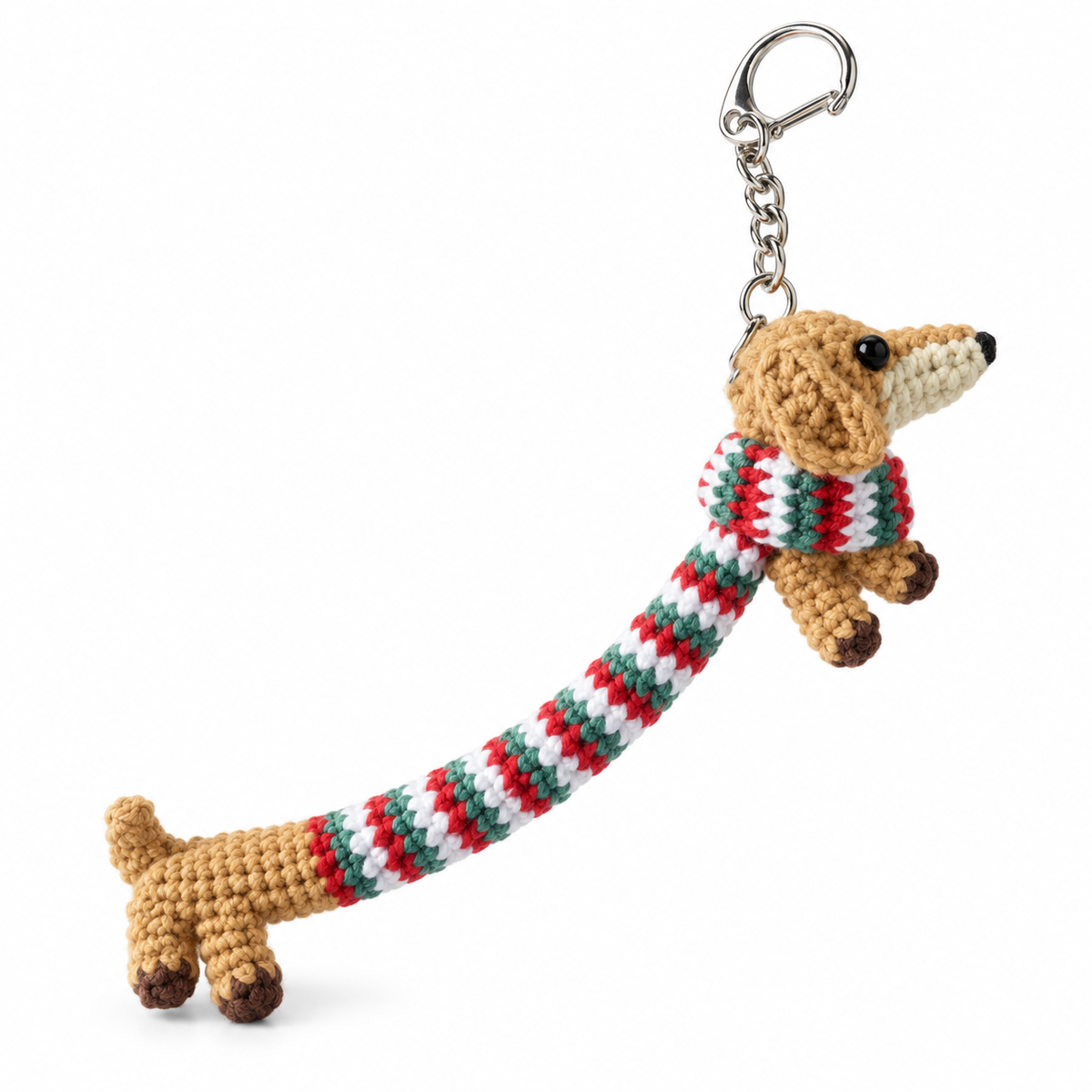 Crochet Dachshund Keychain