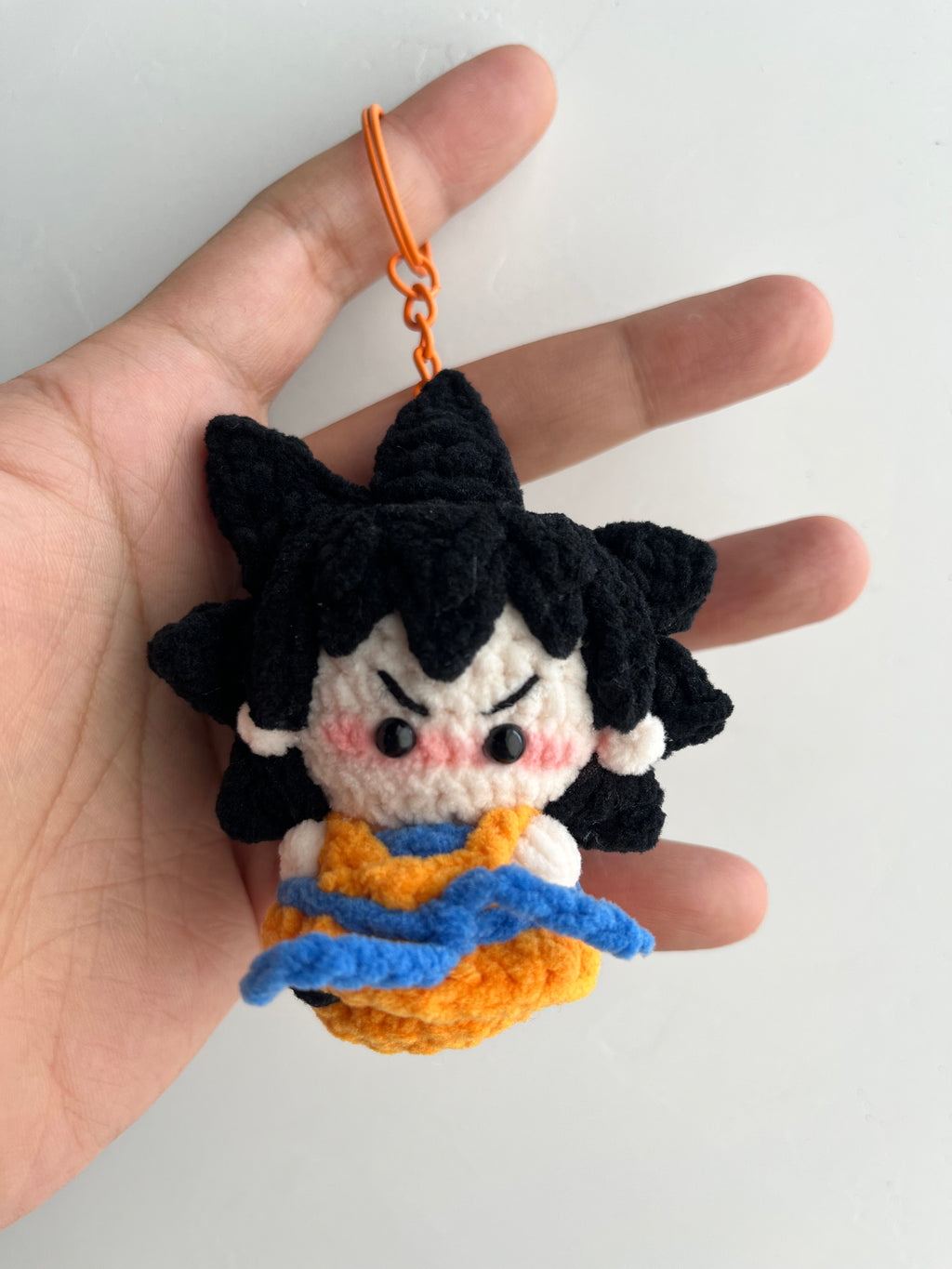 Dragon Ball Son Goku Crochet Keychain