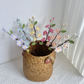 Five-Head Cherry Blossom Crochet Flower Stem