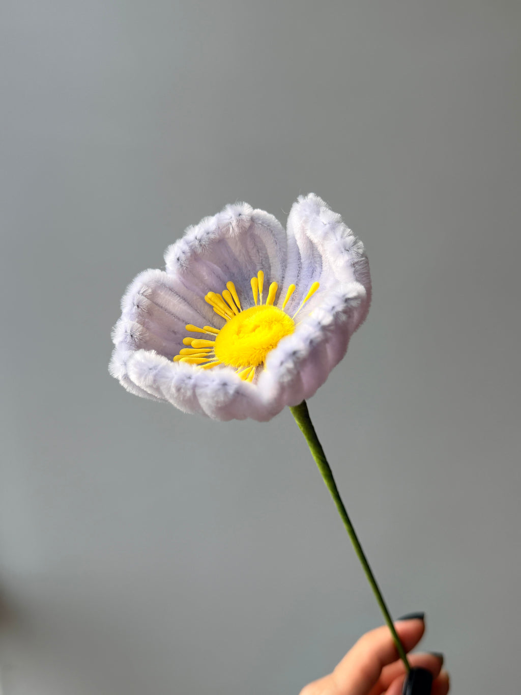 Regular Poppy Pipe Cleaner Flower