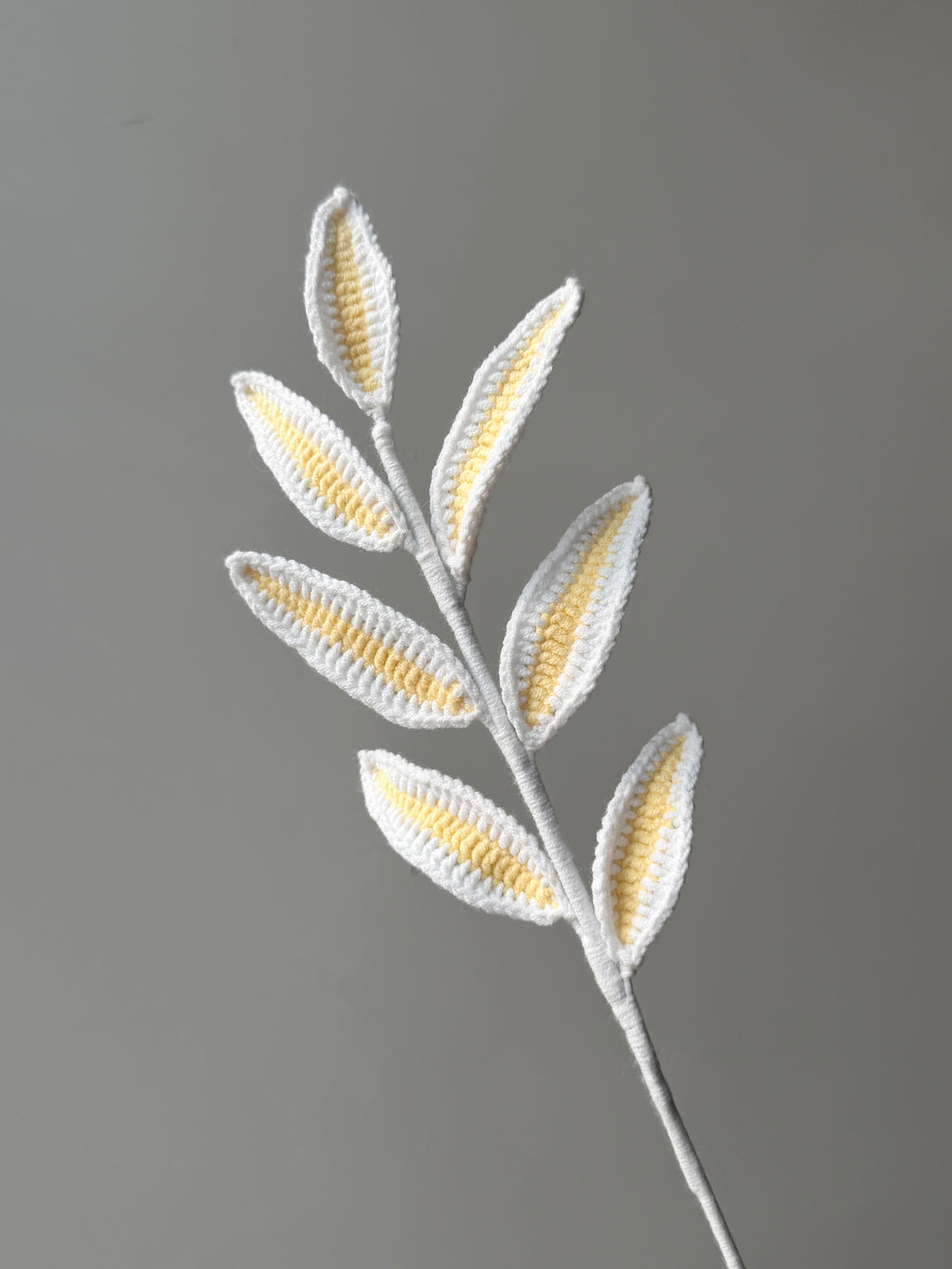Candy Vein Leaves Crochet Flower Stem CL-017