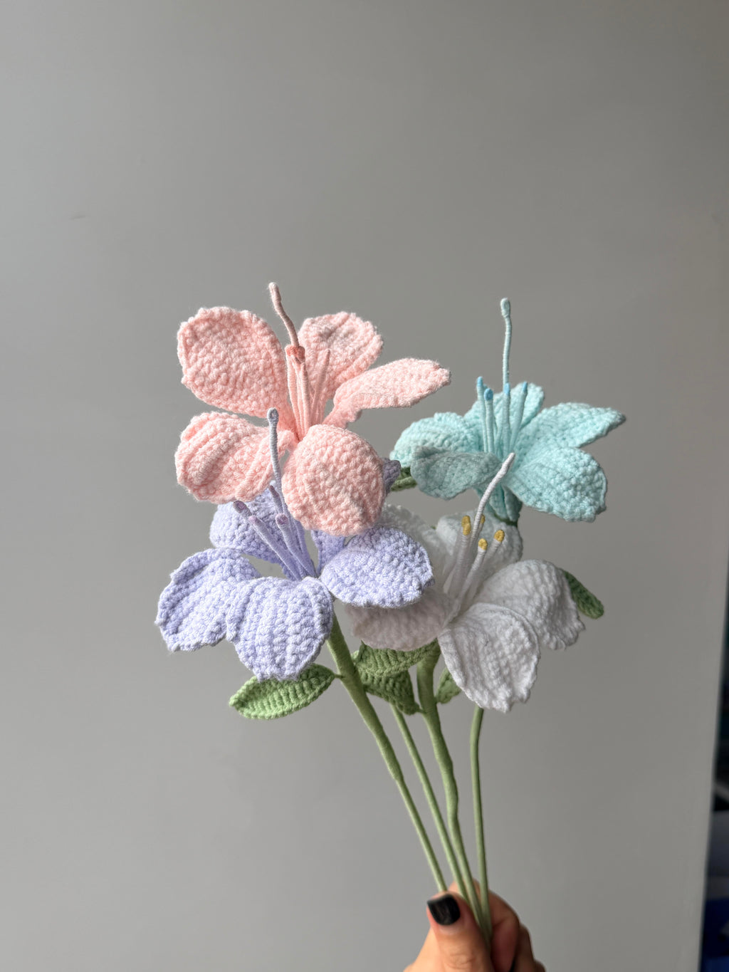 Azalea Crochet Flower Stem CF-041