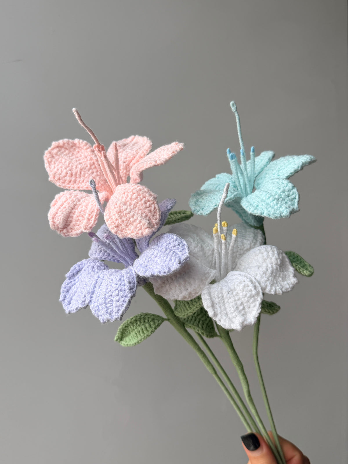 Azalea Crochet Flower Stem CF-041