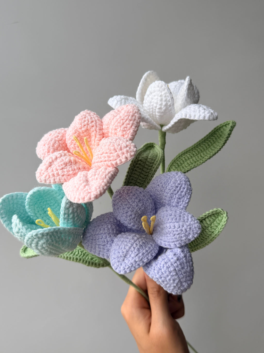 Azalea Crochet Flower Stem CF-041