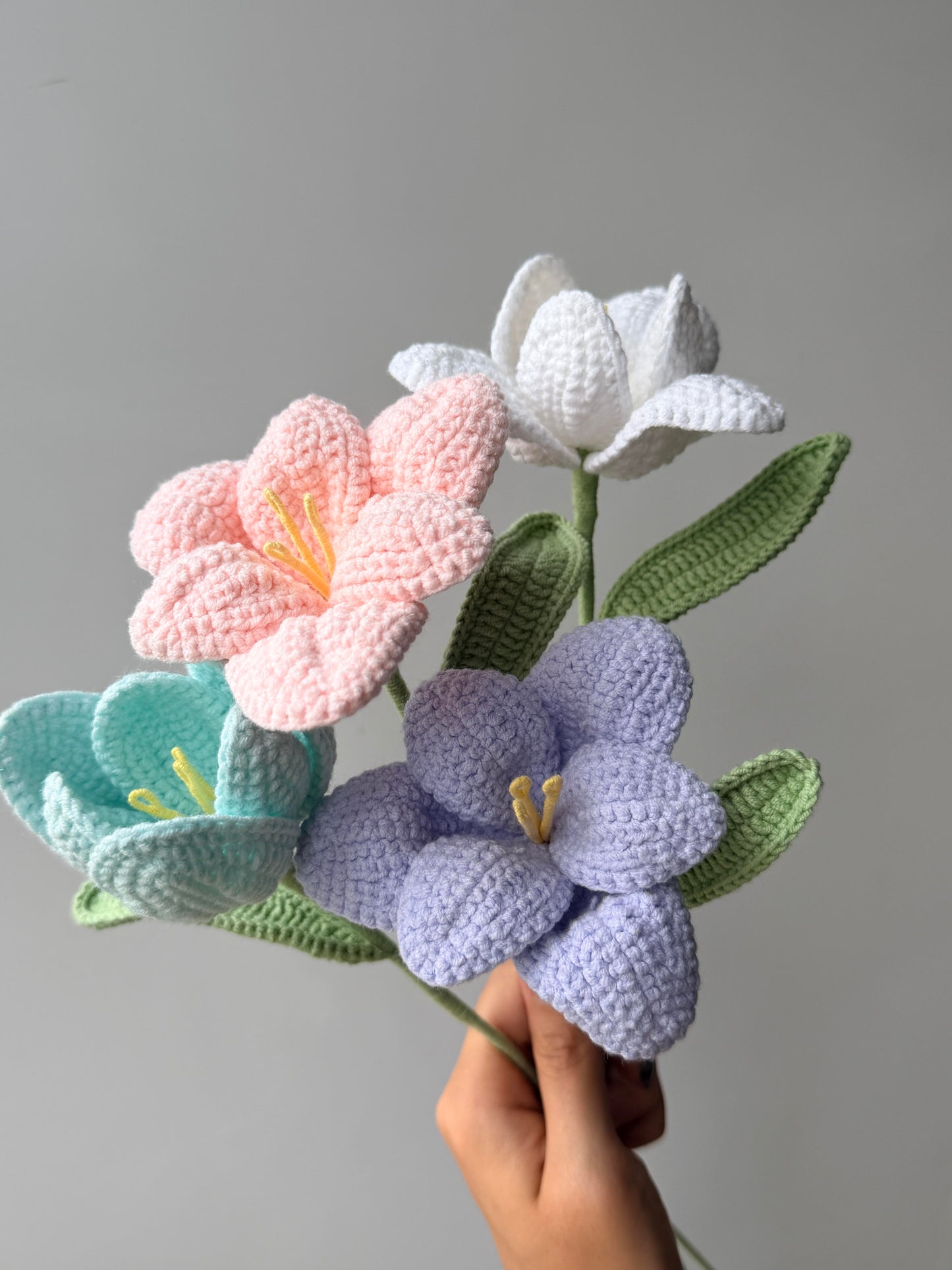 Azalea Crochet Flower Stem CF-041