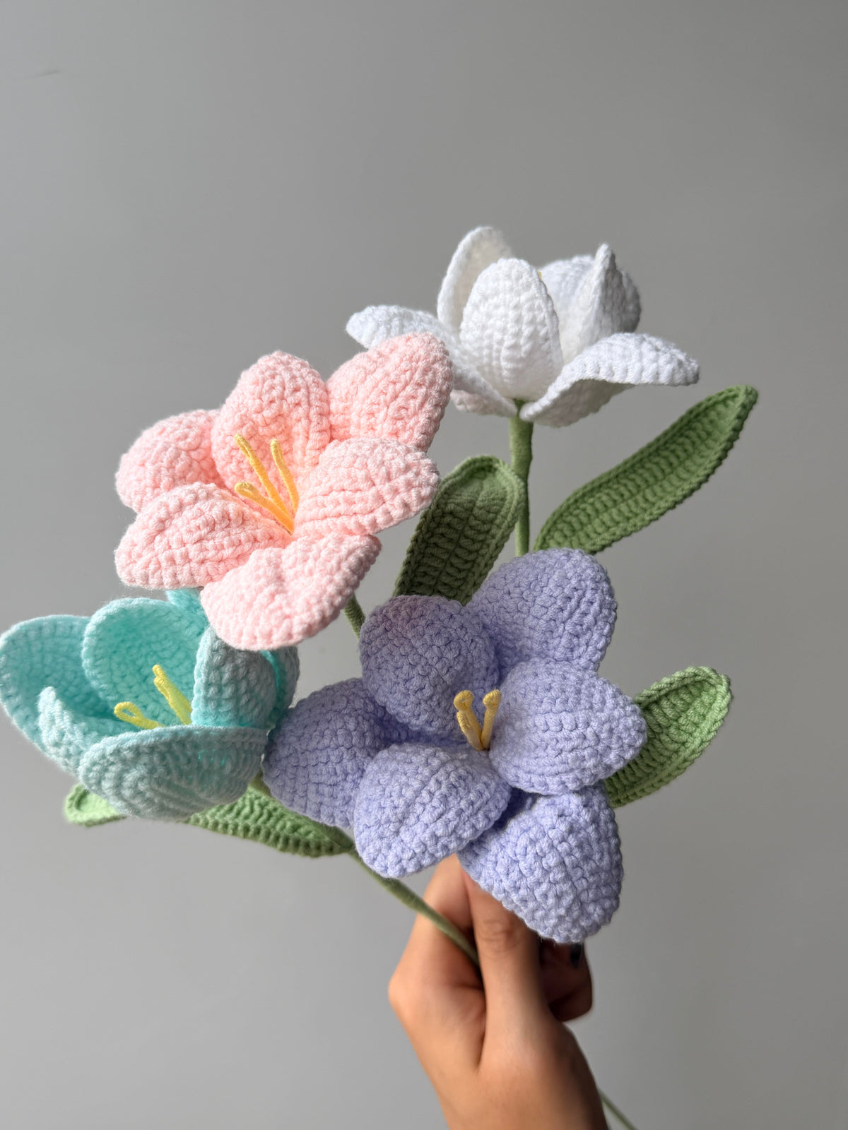Azalea Crochet Flower Stem CF-041
