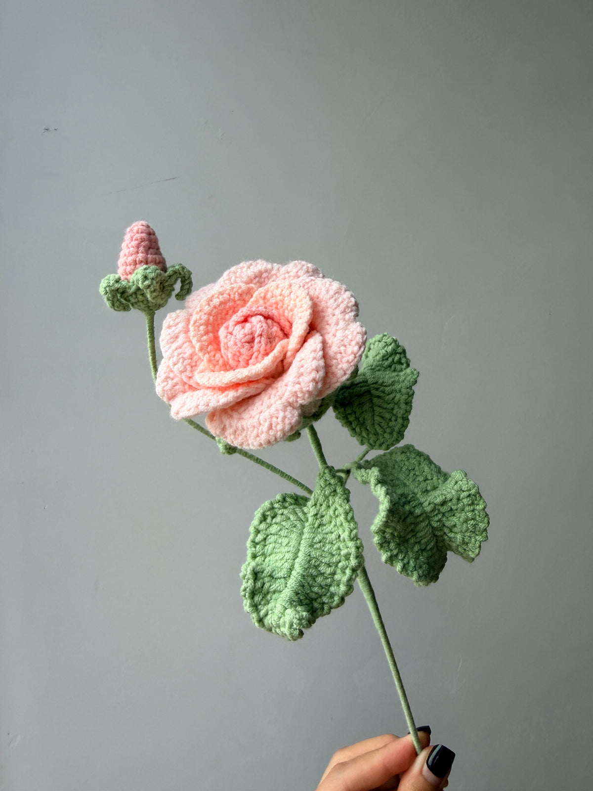 Rosa Crochet Flower Stem CF-008