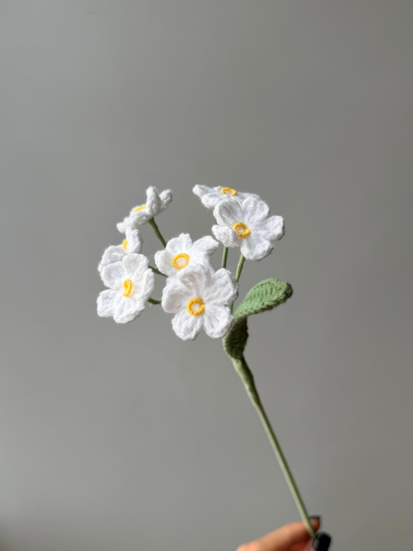 Forget me not Crochet Flower Stem CF-048