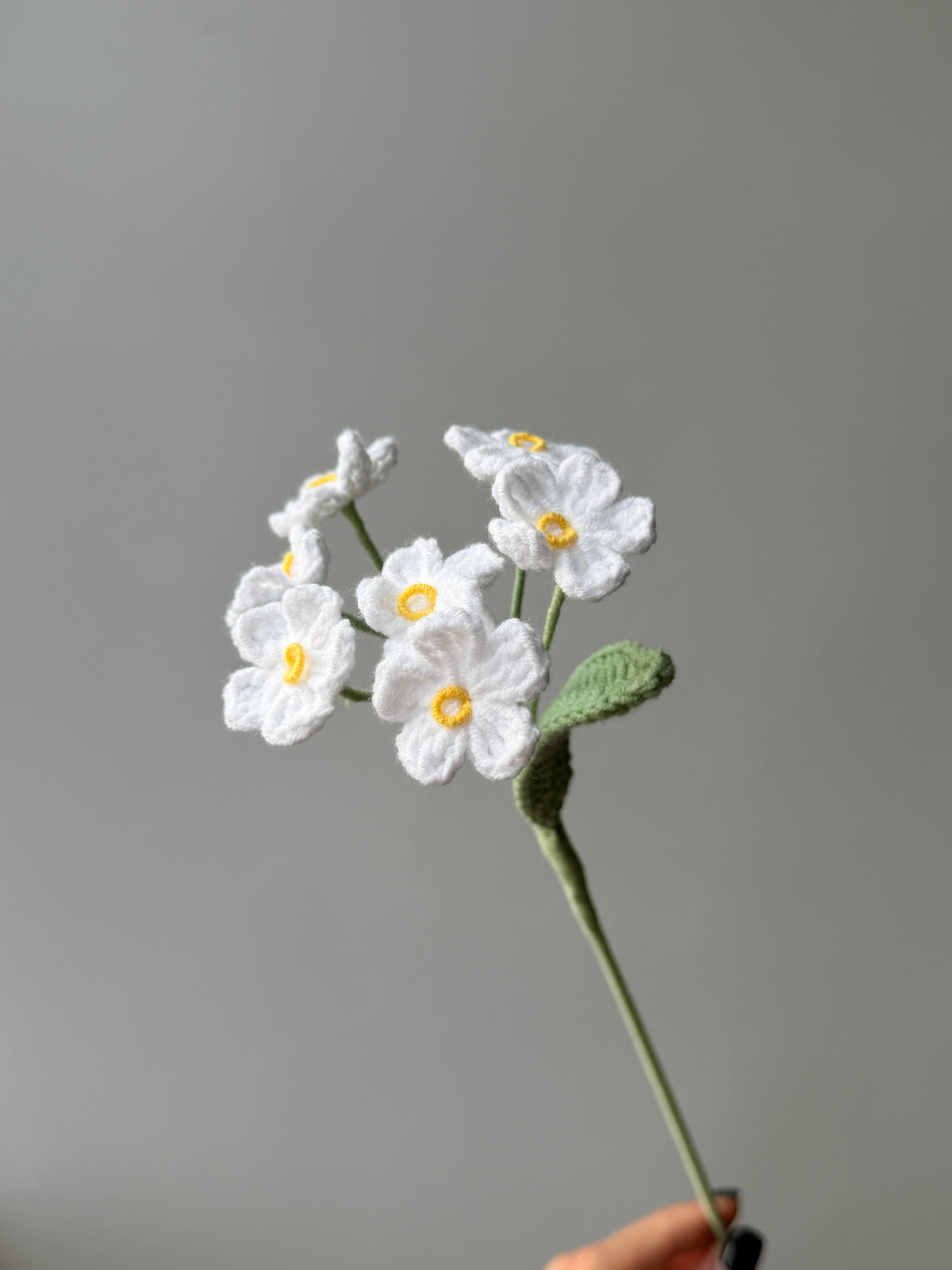 Forget me not Crochet Flower Stem CF-048
