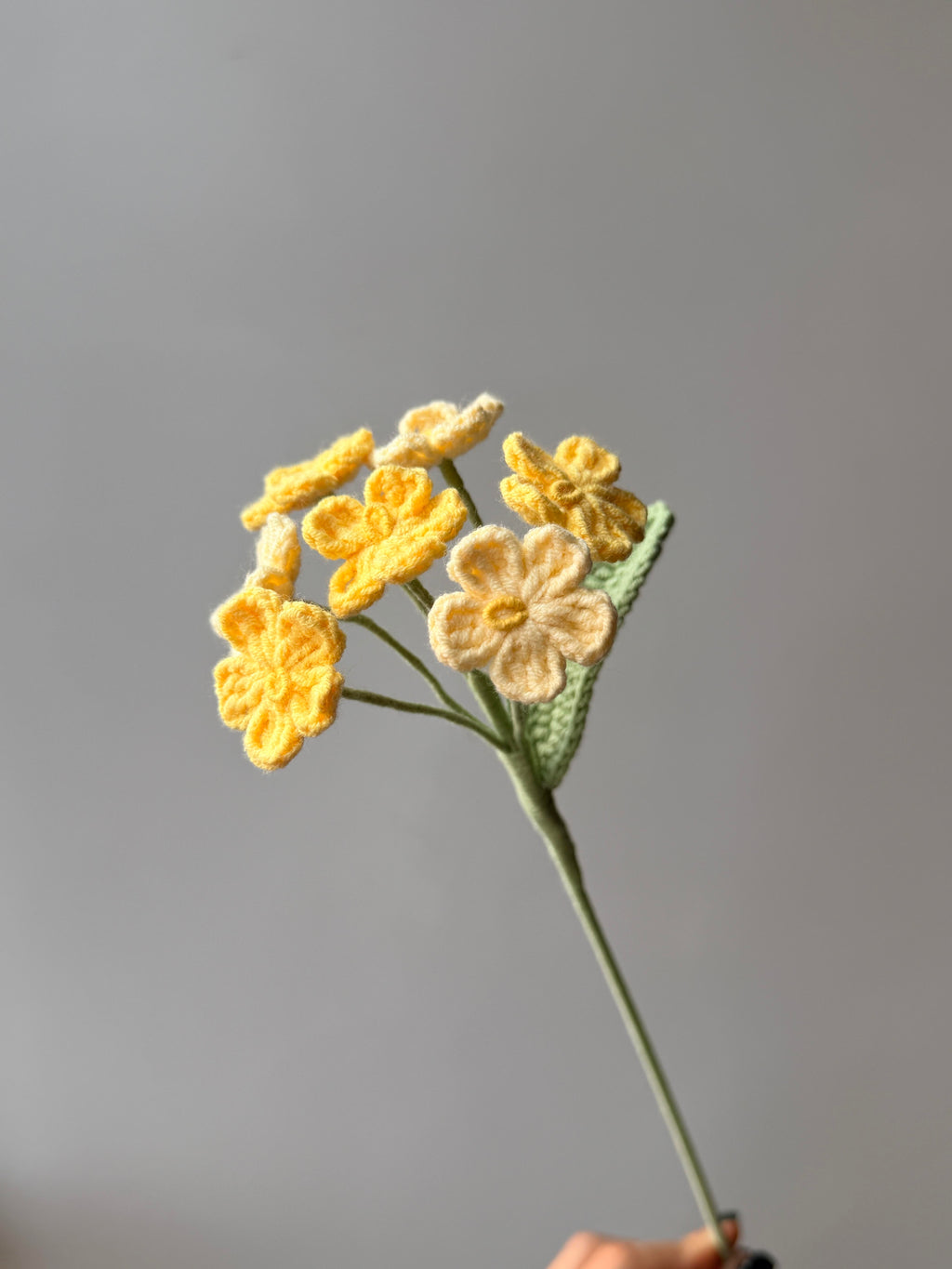Forget me not Crochet Flower Stem CF-048