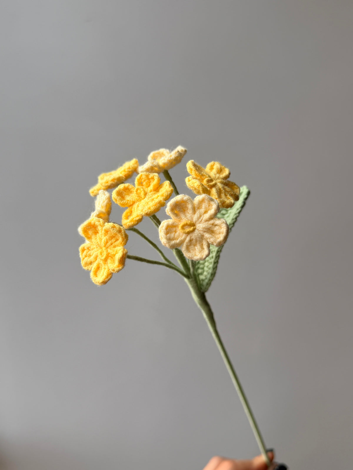 Forget me not Crochet Flower Stem CF-048