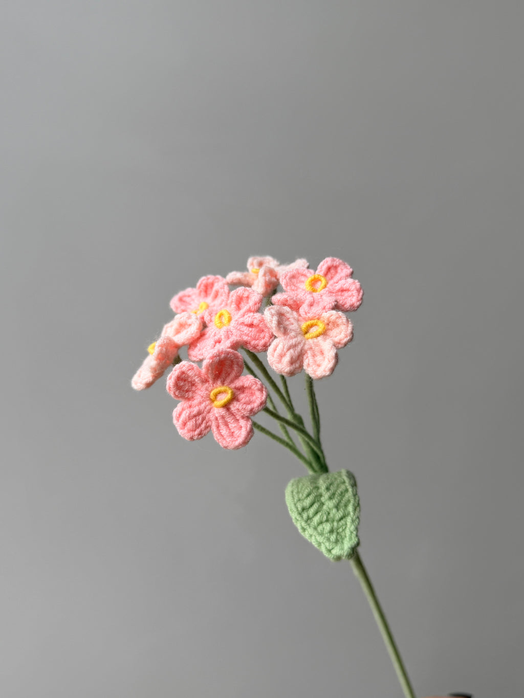 Forget me not Crochet Flower Stem CF-048