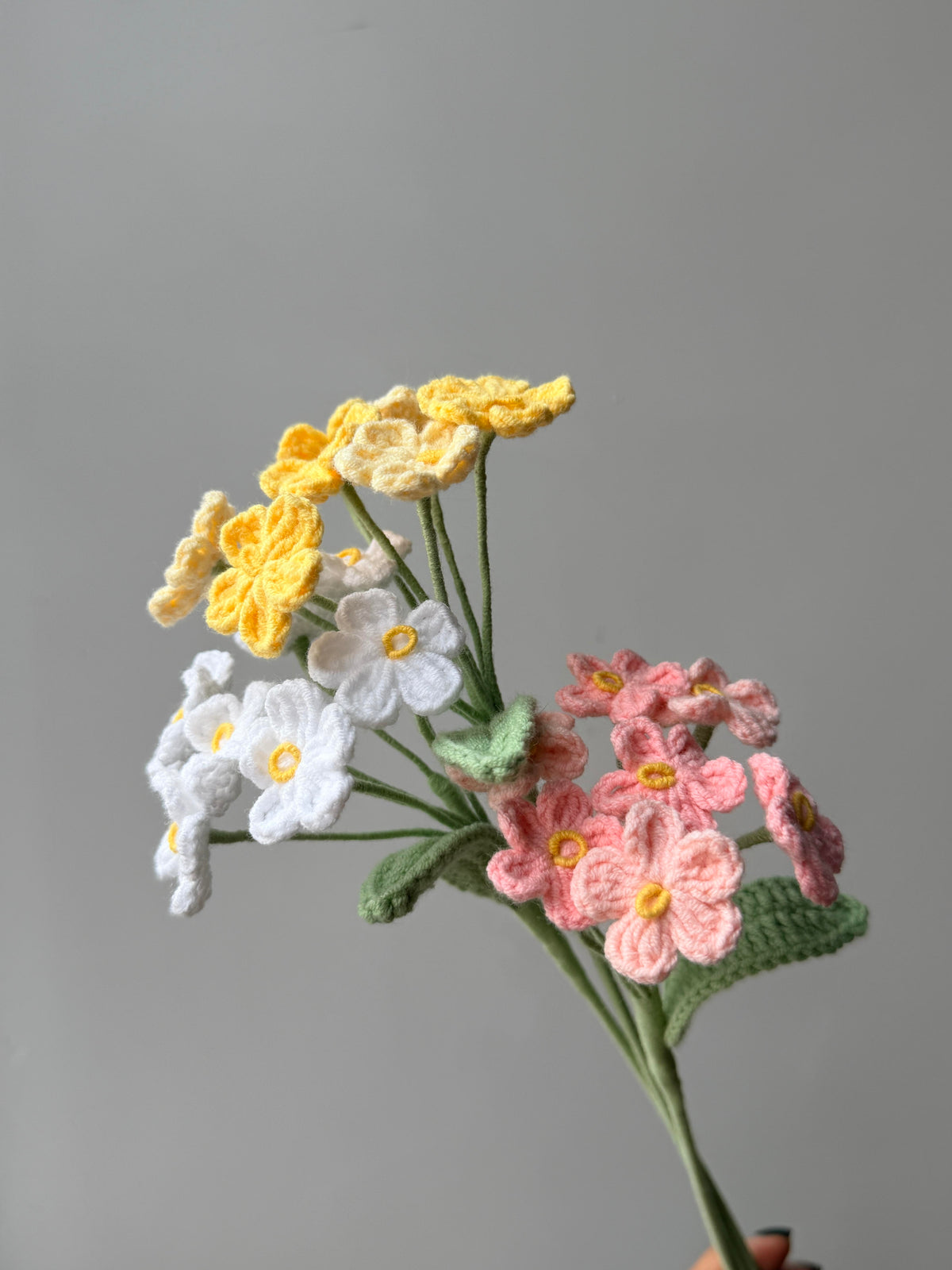 Forget me not Crochet Flower Stem CF-048