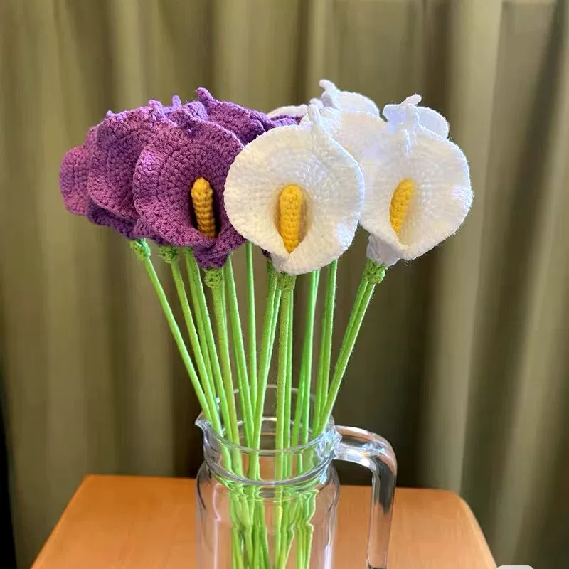 Calla Lily Crochet Flower Stem CF-043
