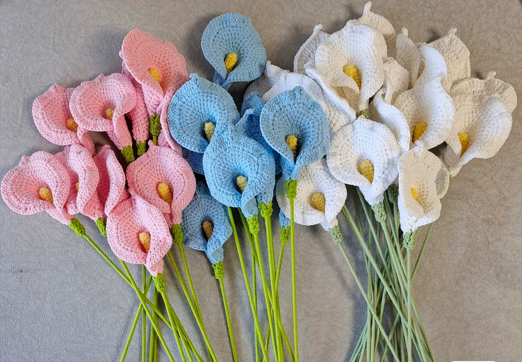 Calla Lily Crochet Flower Stem CF-043