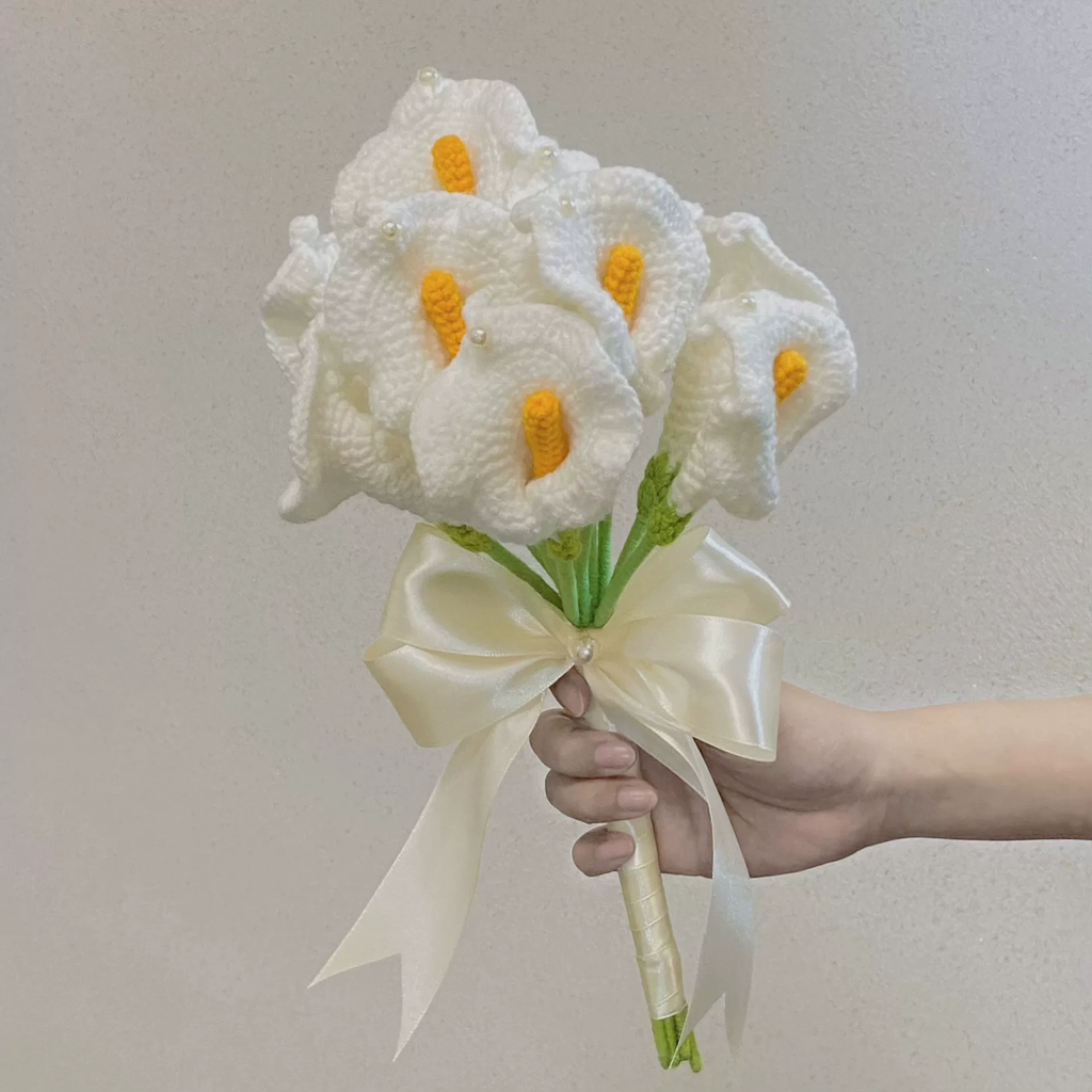 Calla Lily Crochet Flower Stem CF-043
