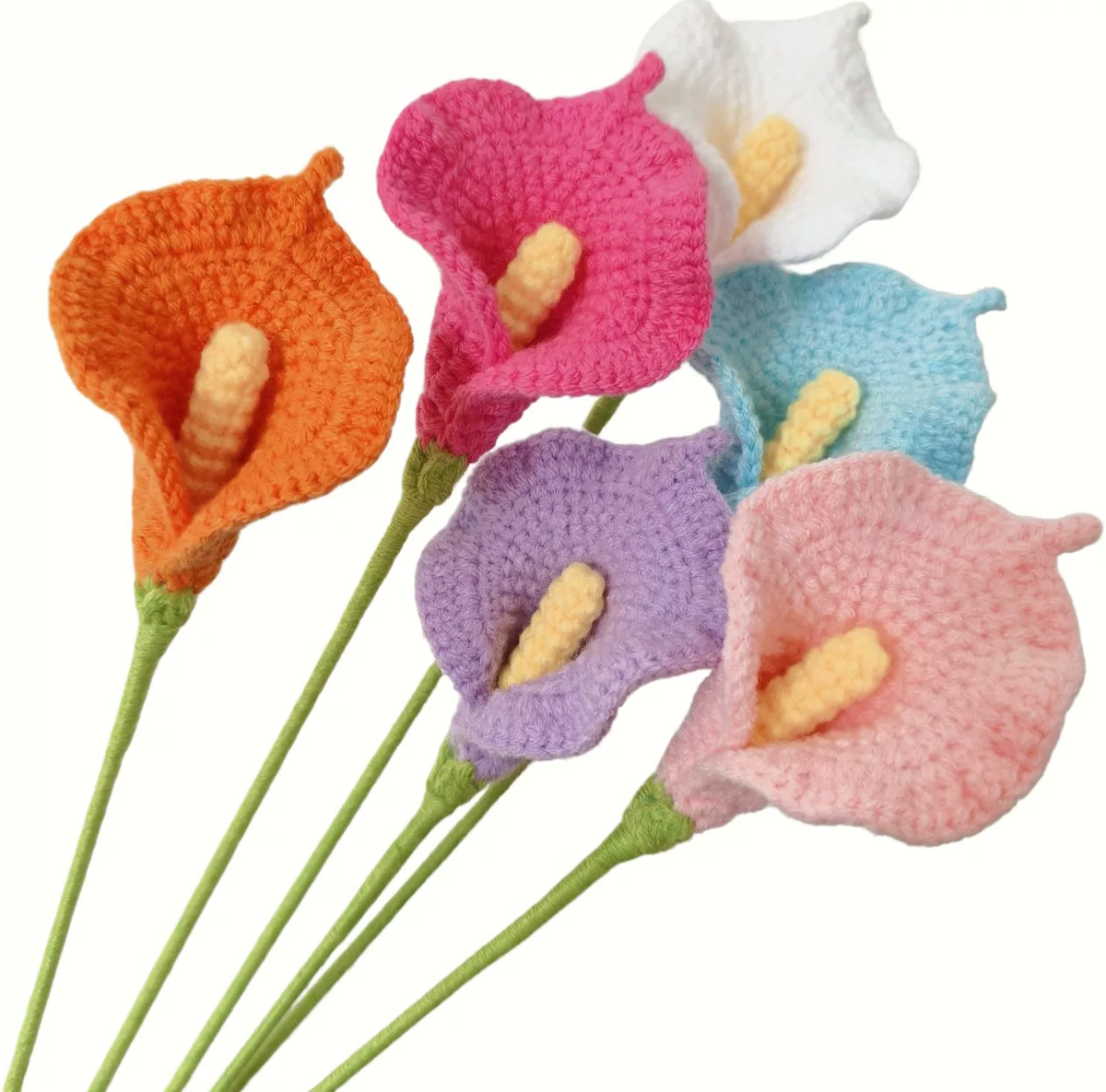 Calla Lily Crochet Flower Stem CF-043