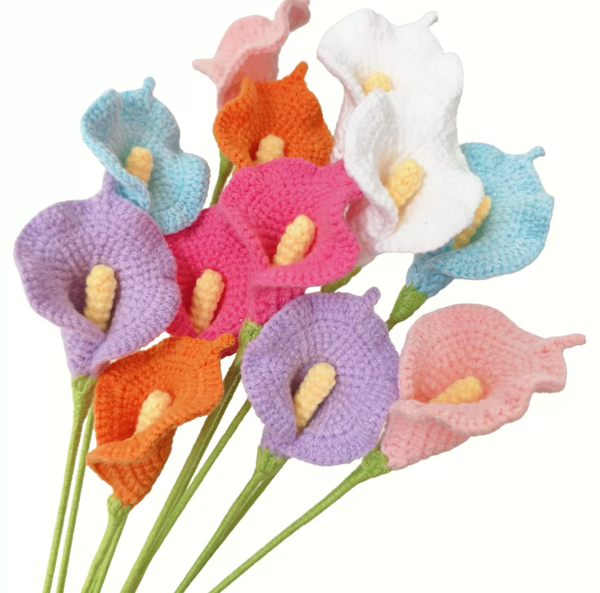 Calla Lily Crochet Flower Stem CF-043