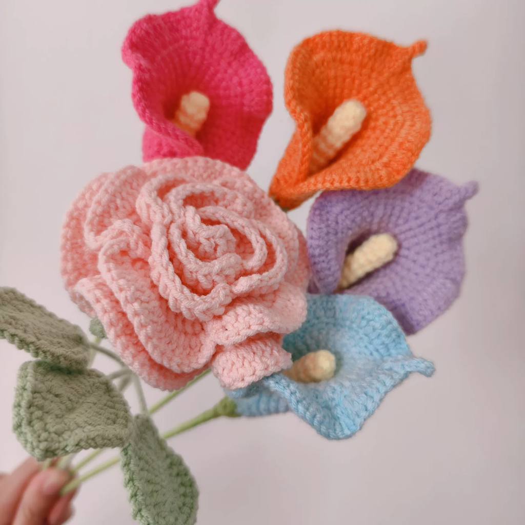 Calla Lily Crochet Flower Stem CF-043