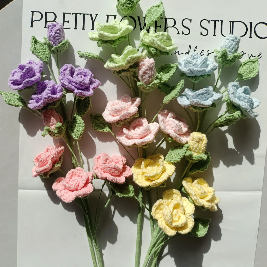Barbie Rose Crochet Flower Stem