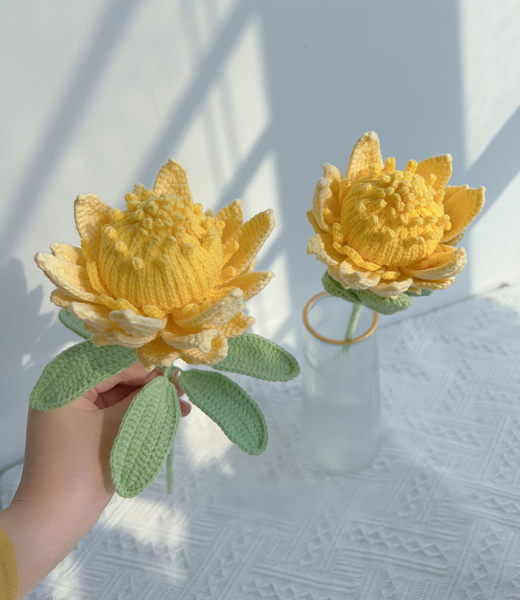 Protea Crochet Flower Stem
