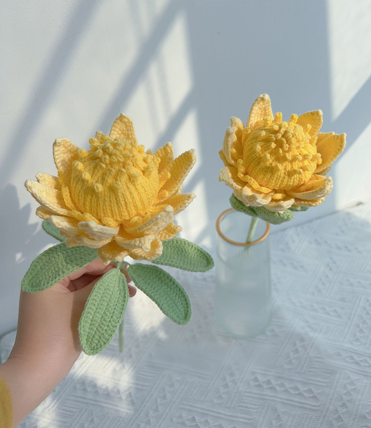 Protea Crochet Flower Stem