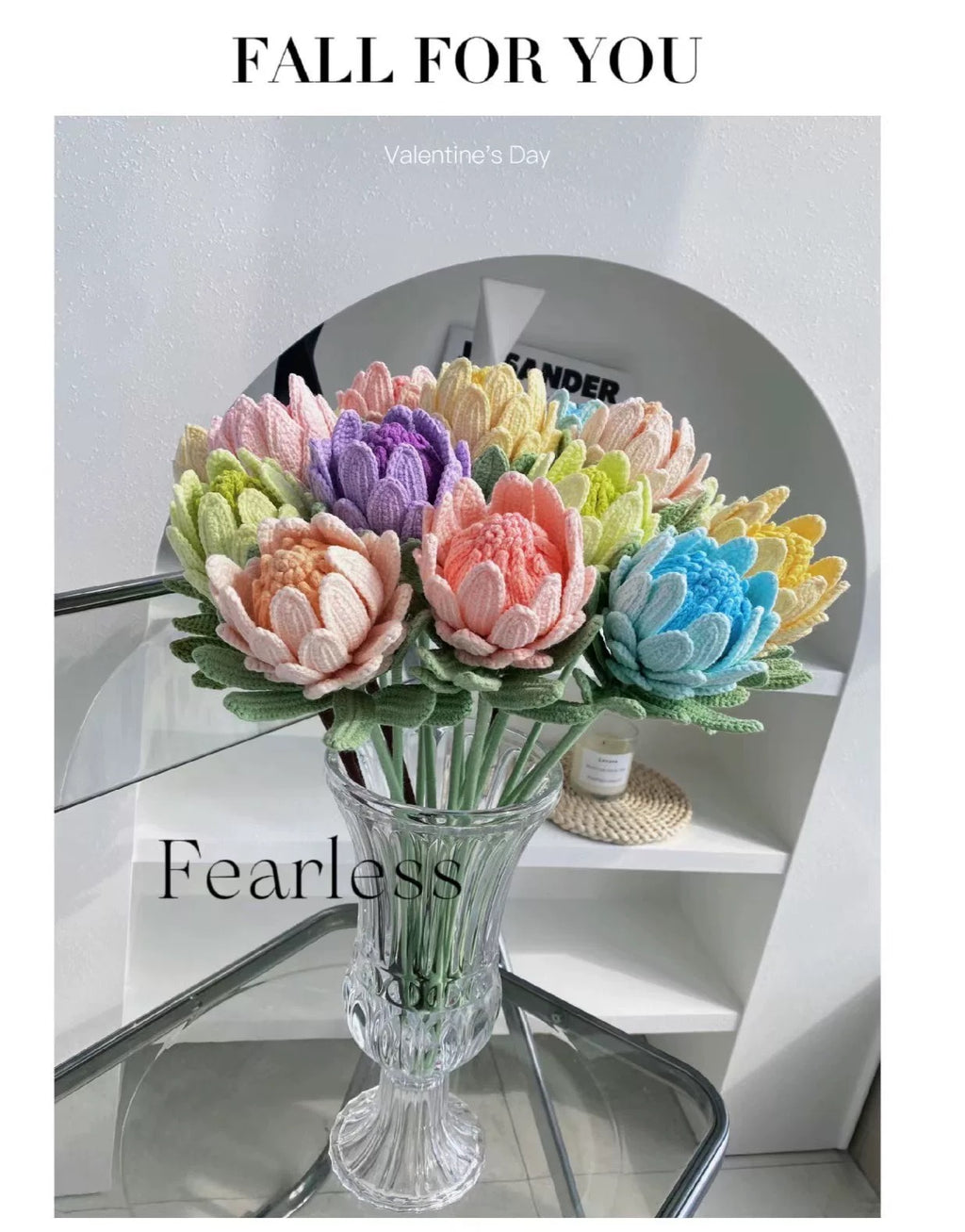 Protea Crochet Flower Stem