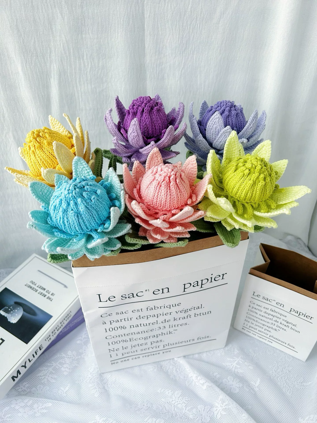 Protea Crochet Flower Stem