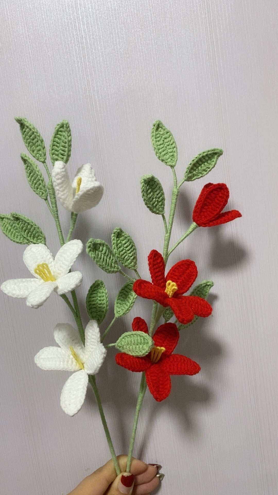 Star Jasmine Crochet Flower Stem CF-027