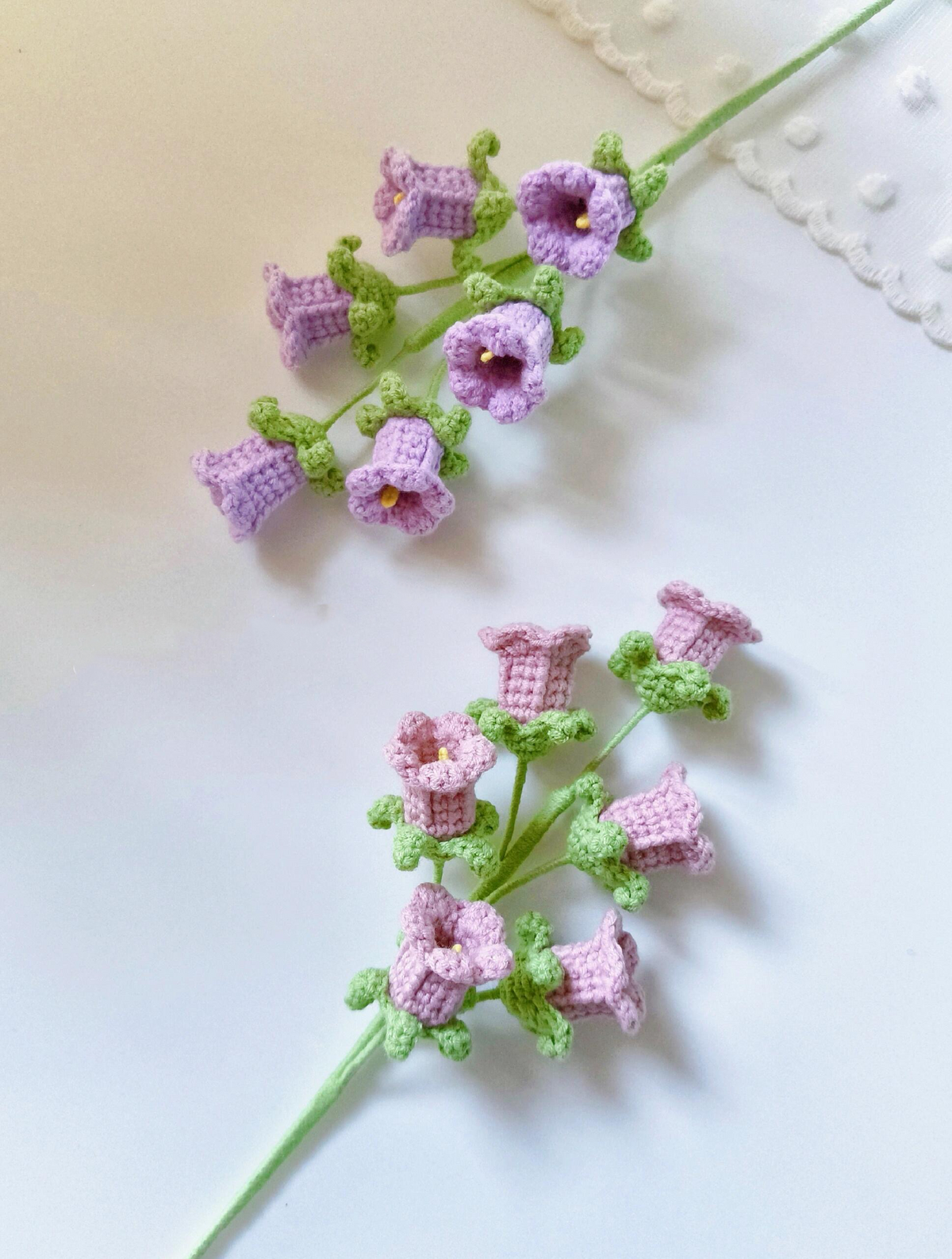 Bellflower Crochet Flower Stem