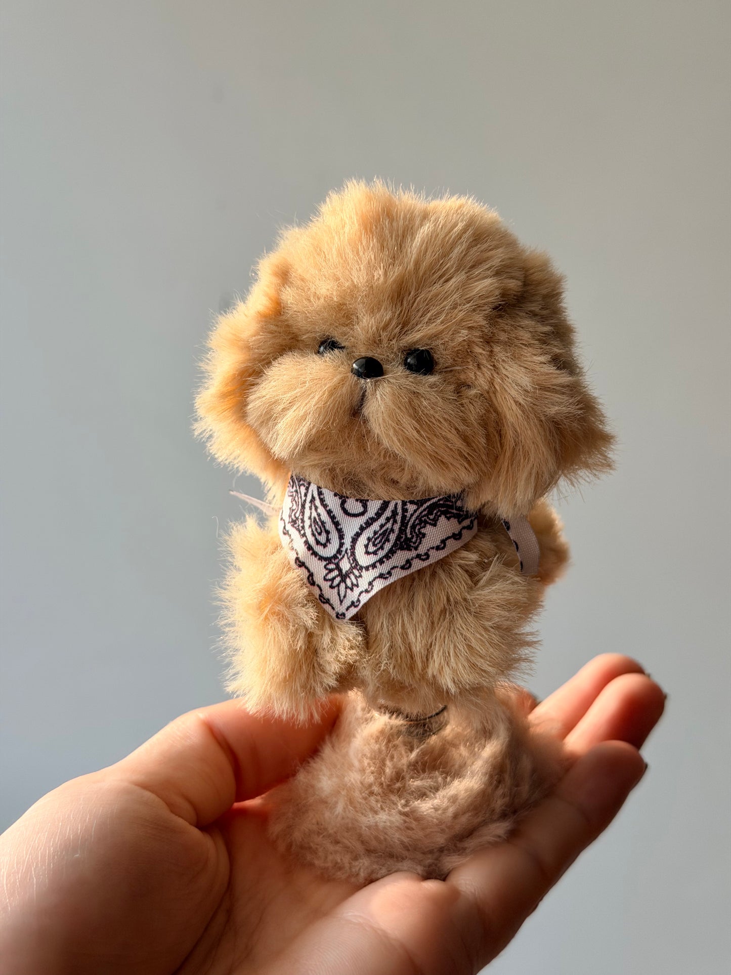 Handmade Chenille Animal Toy, Spring Base Art Doll, Collectible Desk Decoration