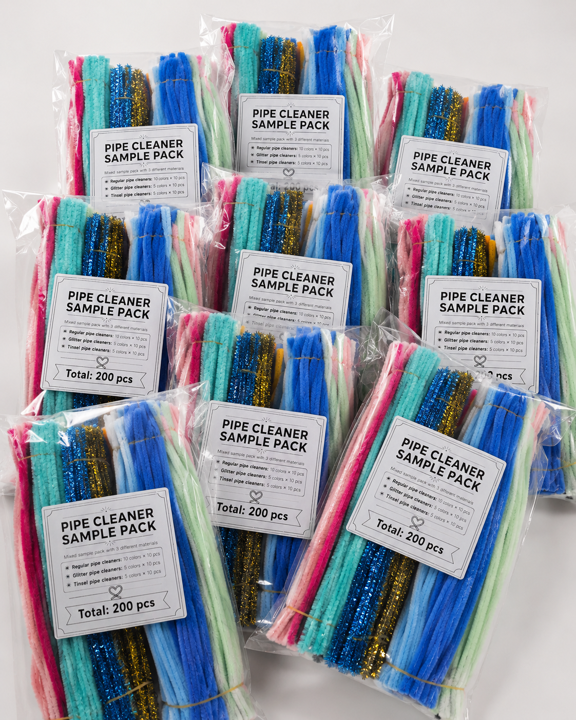 200pcs Mixed Pipe Cleaner Sample Pack