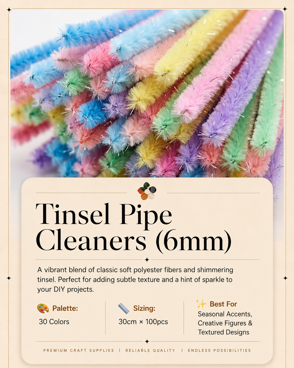 200pcs Mixed Pipe Cleaner Sample Pack
