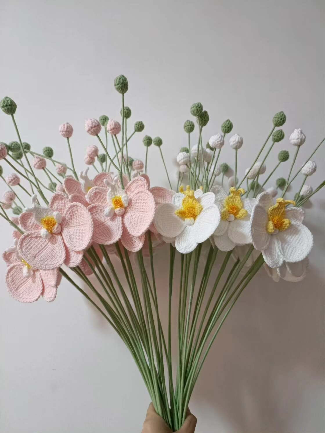 Orchid Crochet Flower Stem CF-024