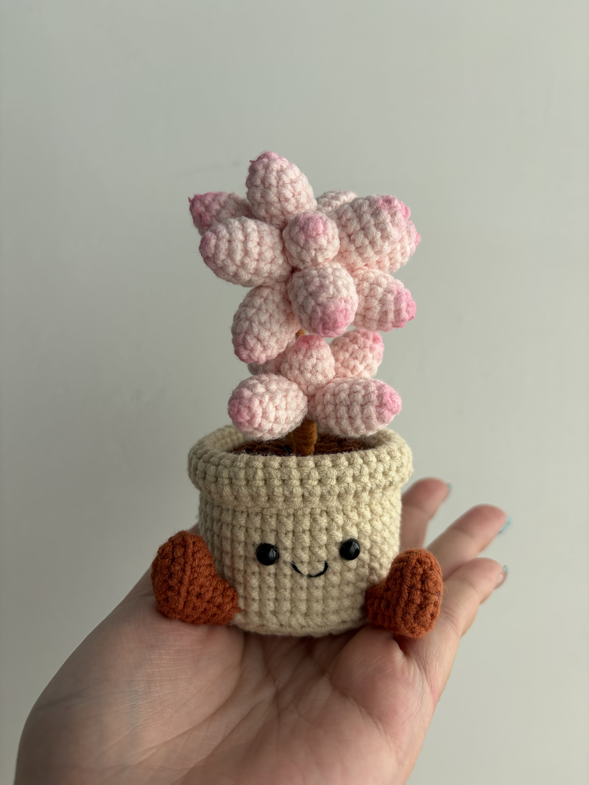 Crochet Blossom Ball Smile Pot
