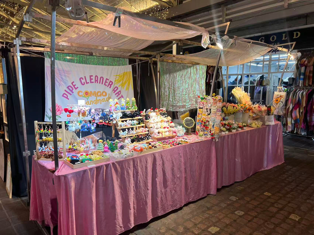 Fuzzy Pipe Cleaner stall at Greenwich Market, London