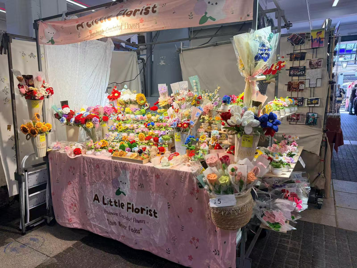 A Little Florist stall at Jubilee Market, London